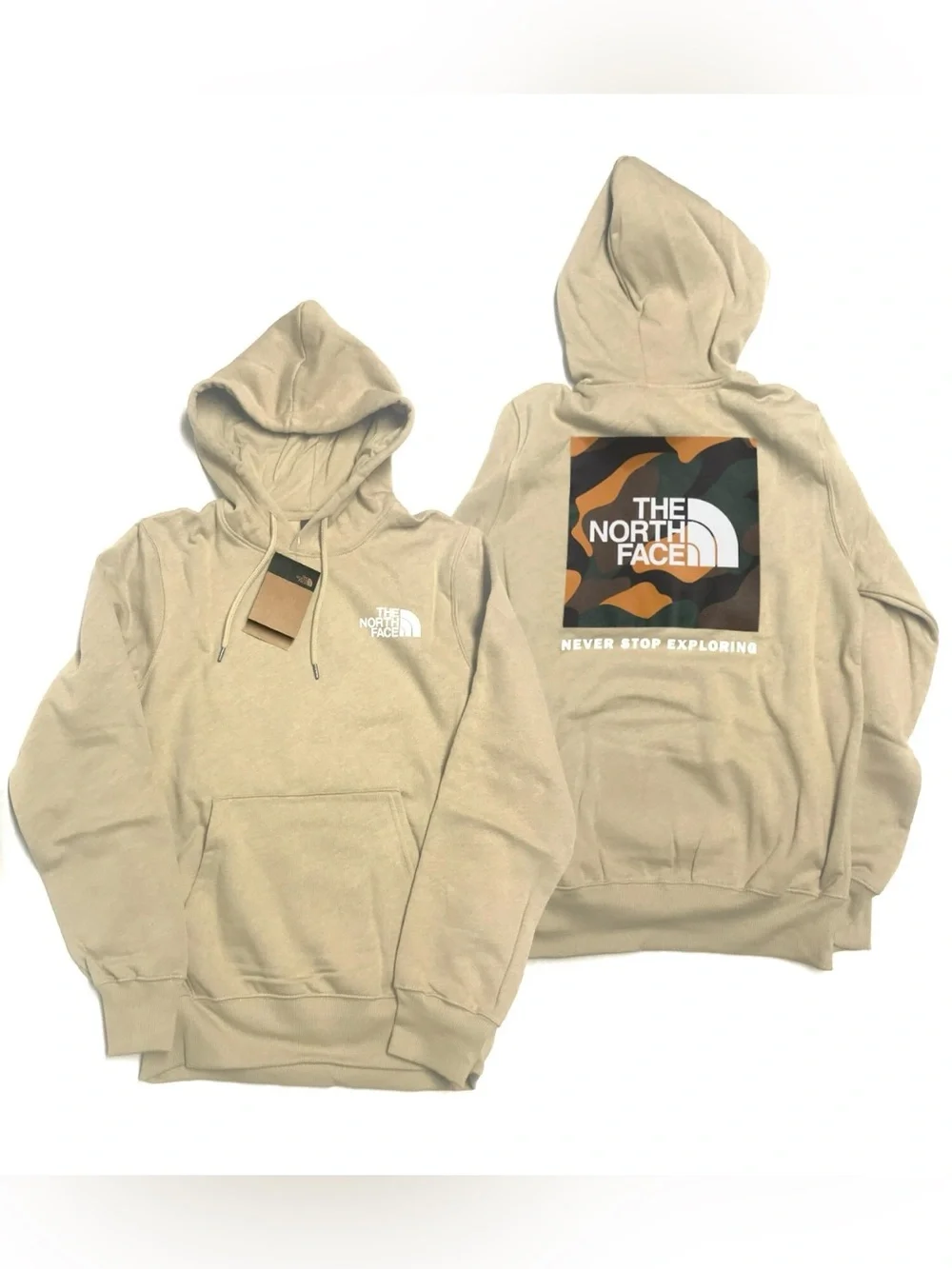 The North Face Men’s Pullover Hoodie in Beige